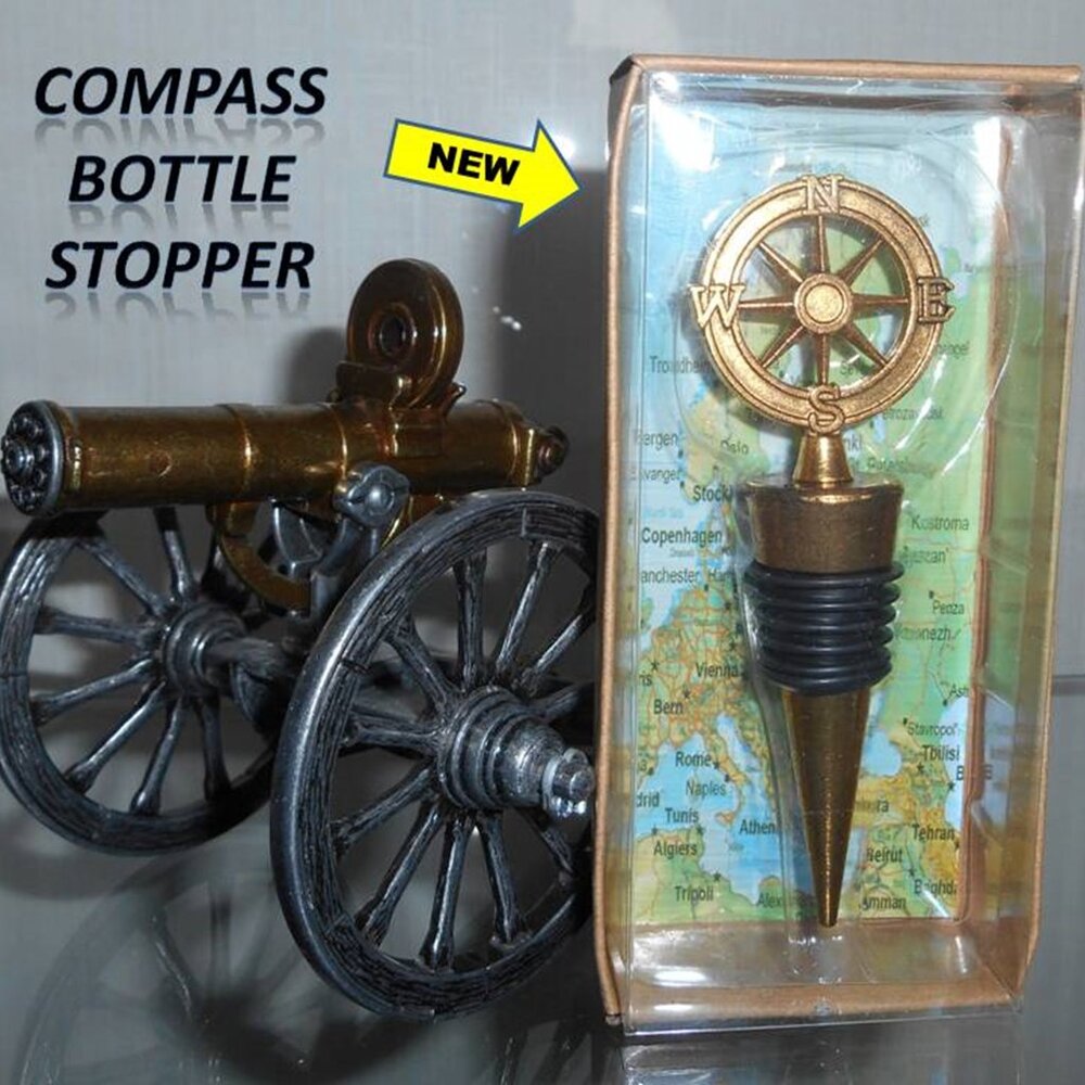 Brand New Wine Bottle Stoppers in Nice Gift Boxes - 2 Pcs. DISPLAY NOT INCLUDED